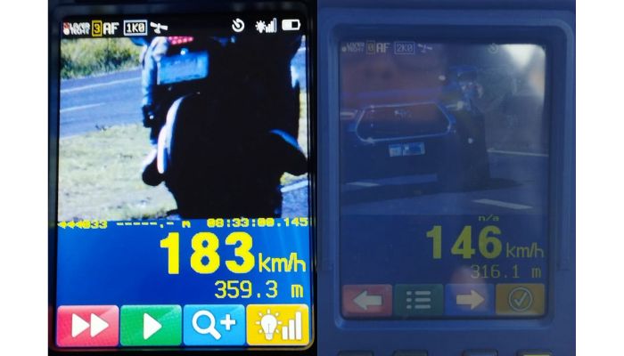 PRF flagra motoristas a mais de 180 km/h durante o feriado de Corpus Christi nas rodovias do Oeste do Paraná